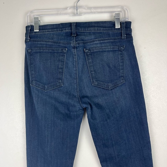 J Brand Snowbird Knit Cuff Skinny Jeans Dark Blue Size 28 Photo Ready - Picture 9 of 13